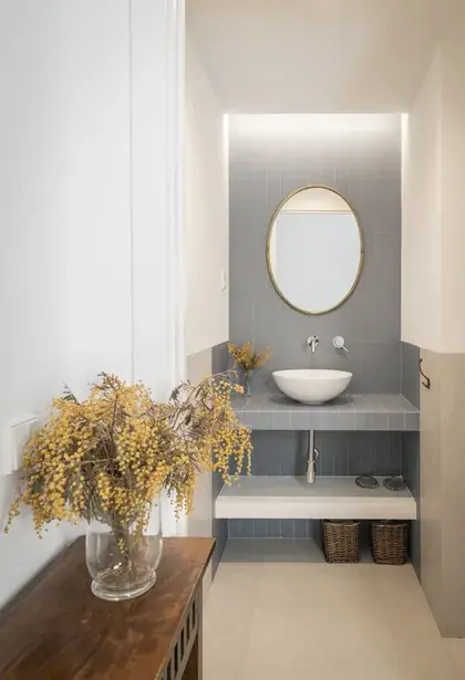 Baño de la casa de Pablo Vela