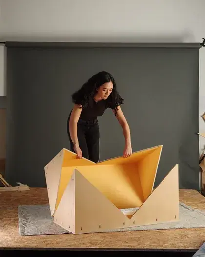 Montaje de la pieza de Perretes en el taller